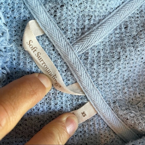 Soft Surroundings French Terry Tunic Coverup Dress just beachy Blue size XSmall - Picture 3 of 7